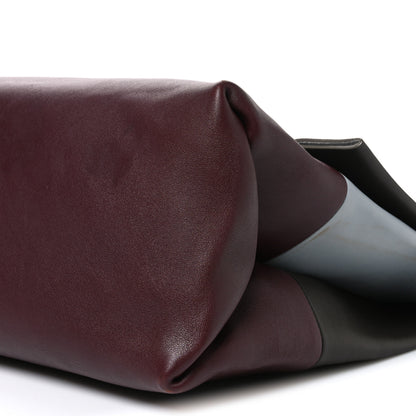 Celine Calfskin Tri-Color All Soft Shoulder Bag Burgundy 9 of 9