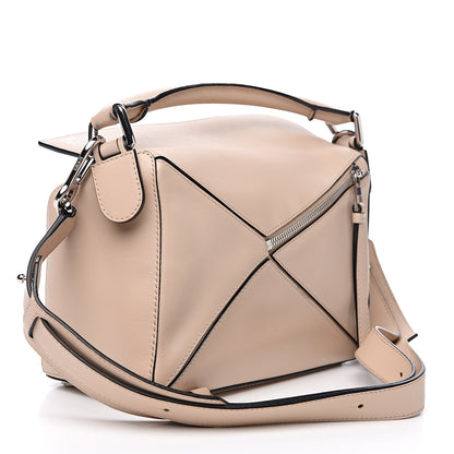 Loewe Calfskin Small Puzzle Bag Light Oat 2 of 12