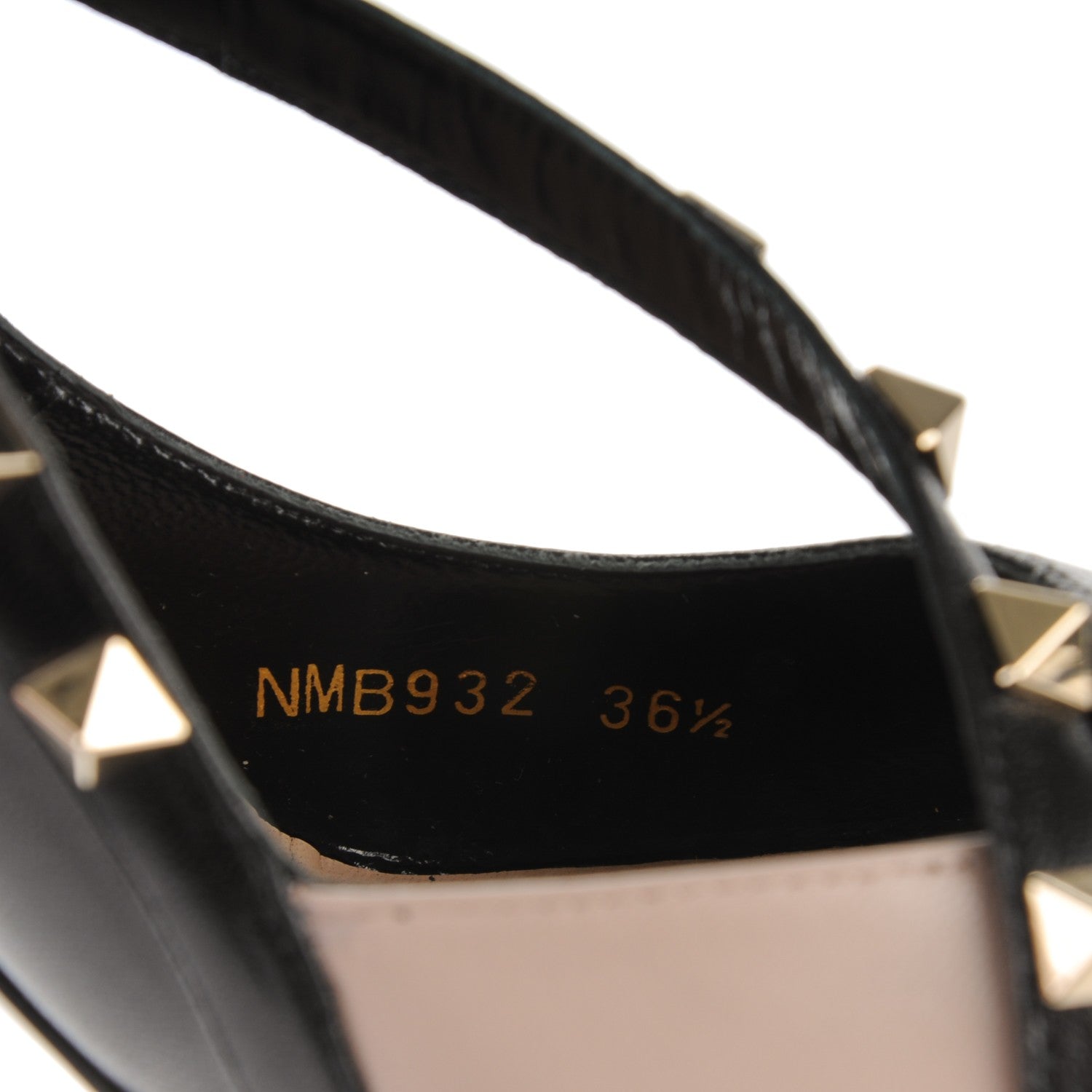 Valentino Garavani Nappa Rockstud Cross Strap D'Orsay 105mm Pumps 36.5 Black 7 of 7