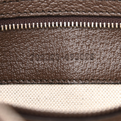Gucci GG Supreme Monogram Textured Calfskin Web Large Attache Shoulder Bag Beige Ebony New Acero 7 of 10