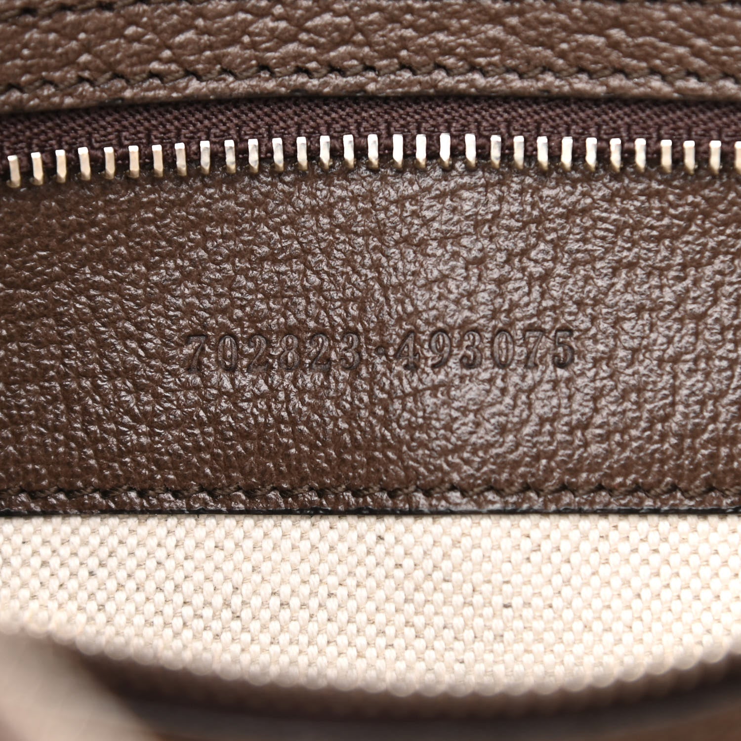 Gucci GG Supreme Monogram Textured Calfskin Web Large Attache Shoulder Bag Beige Ebony New Acero 7 of 10