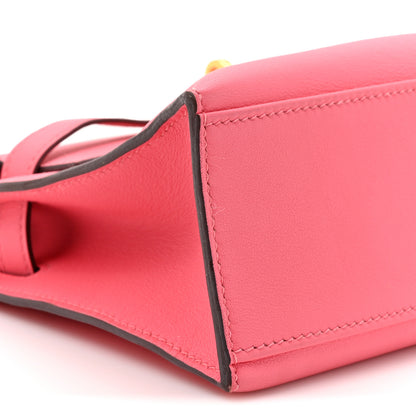 Hermes Swift Kelly Pochette Clutch Rose Azalee 9 of 9