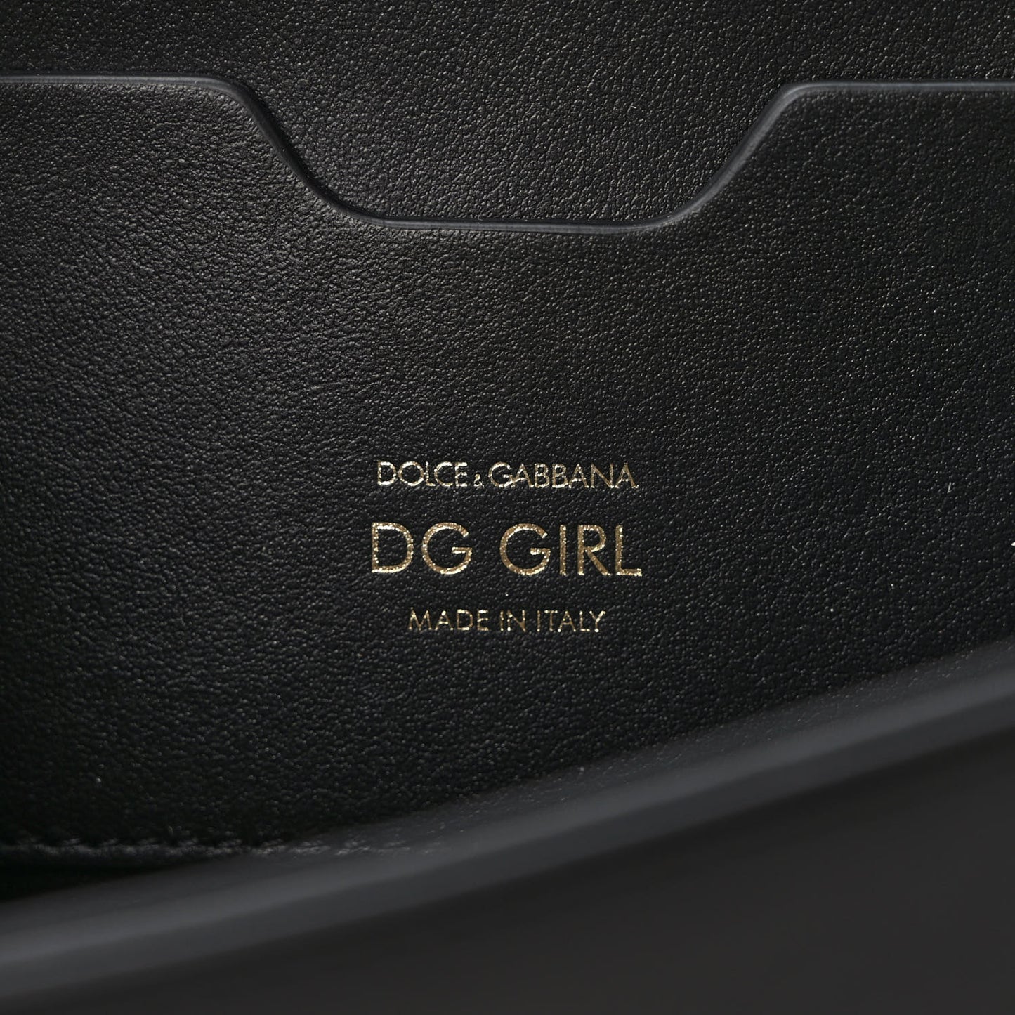 Satin Ocelot Printed DG Girls Phone Bag Black