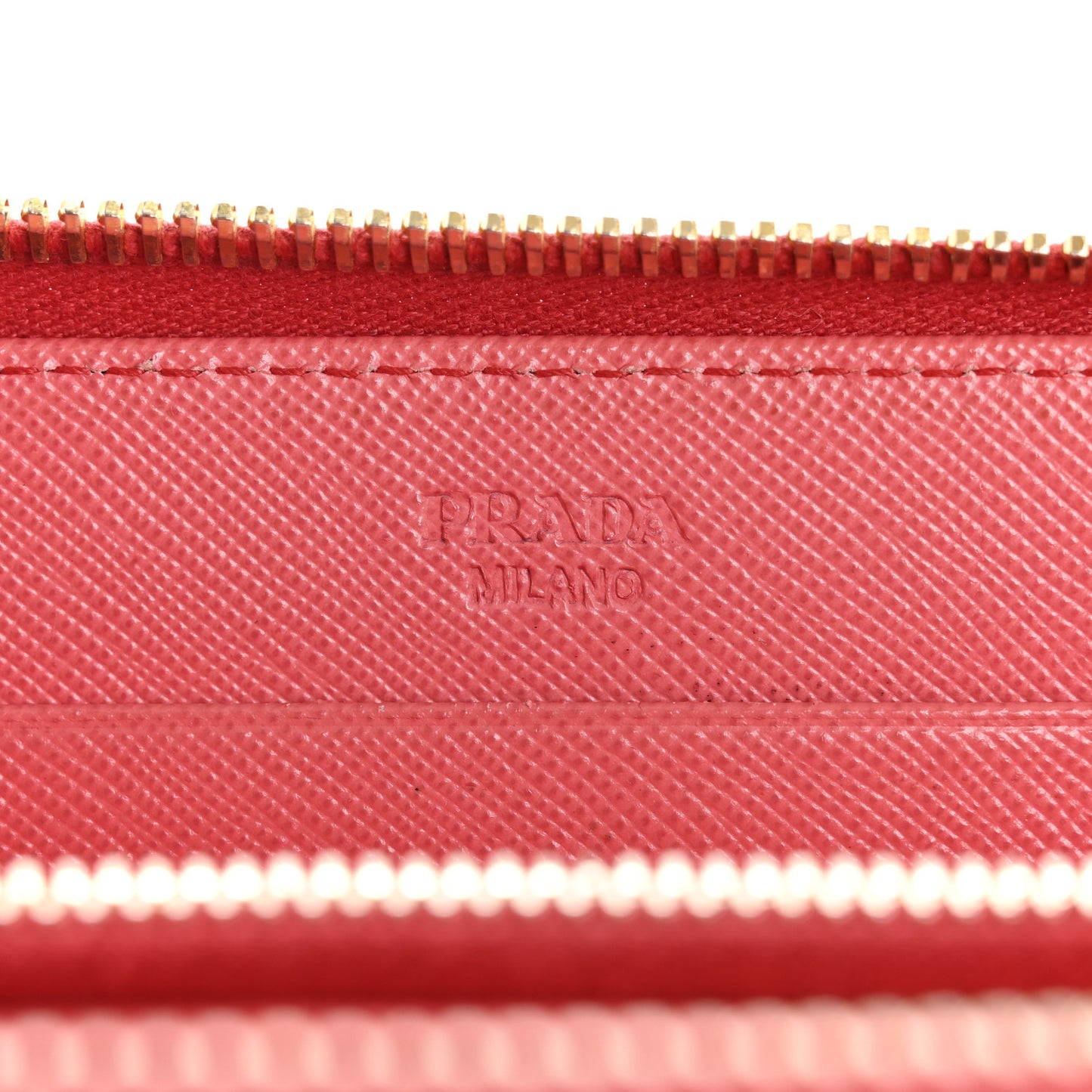 Saffiano Fiocco Bow Zip Around Wallet Peonia
