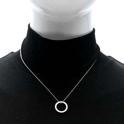 Tiffany Sterling Silver 1837 Circle Pendant Necklace 2 of 4