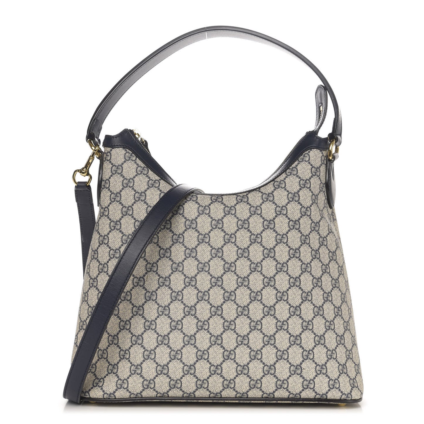 GG Supreme Monogram Linea A Hobo Navy