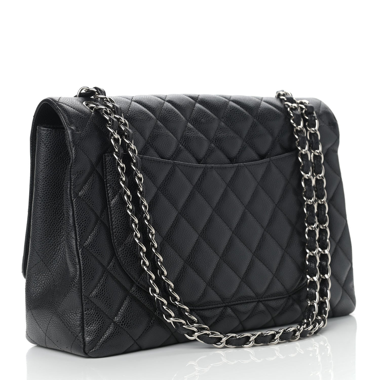 Chanel Caviar Quilted Maxi Single Flap Black 3 of 20