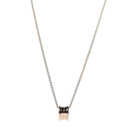 Bulgari 18K Rose Gold B.Zero1 Pendant Necklace 1 of 8