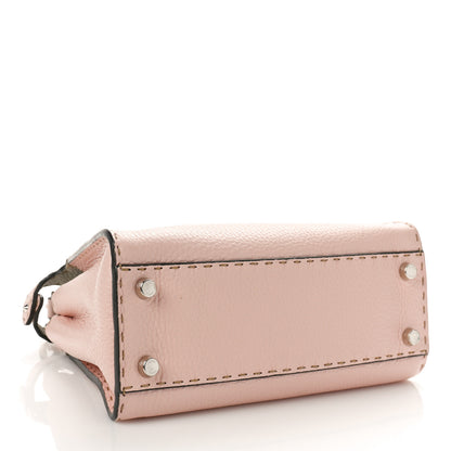 Fendi Cuoio Romano Selleria Bi-Color Medium Peekaboo Iconic Essentially Satchel Cipria Latte 4 of 10