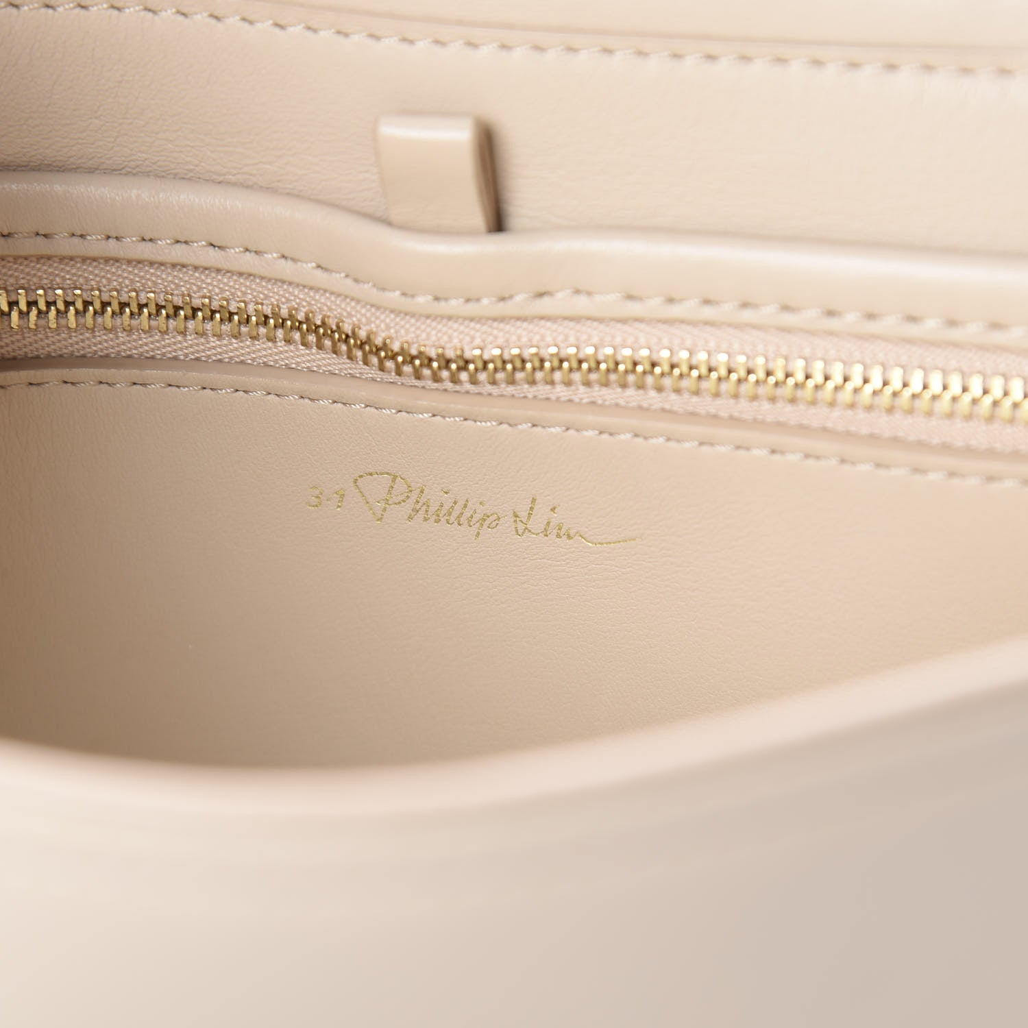 3.1 Phillip Lim 3.1 Calfskin Alix Saddle Crossbody Bag Cashew 7 of 7