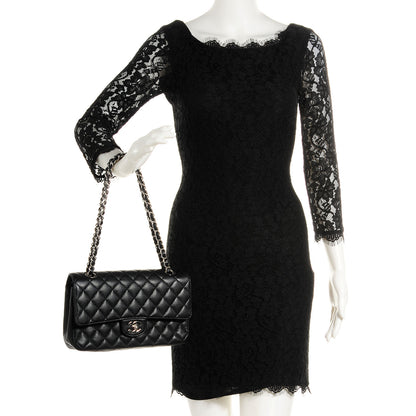 Chanel Caviar Quilted Medium Double Flap Black 2 of 8