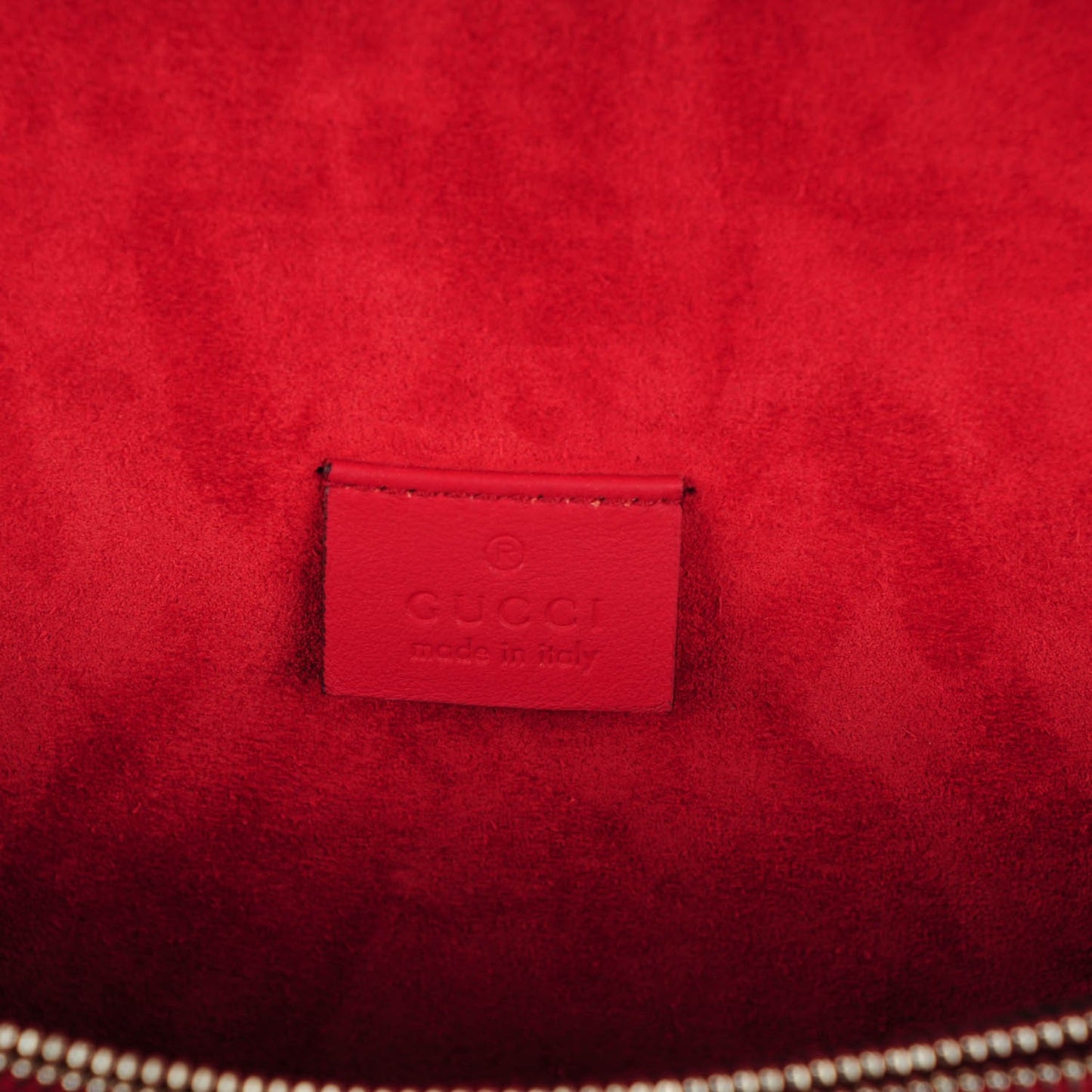 GG Supreme Monogram Suede Cudu Medium Dionysus Shoulder Bag Beige Ebony Vulcanic Red