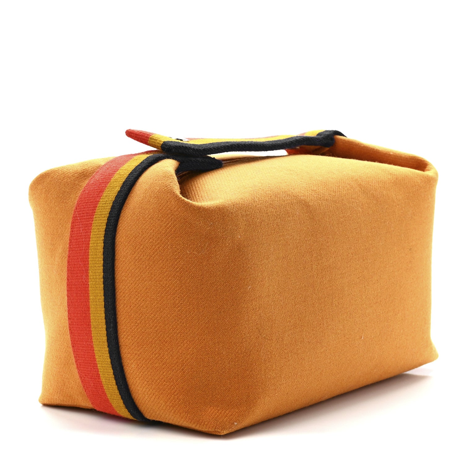 Hermes Wool Large Bride-A-Brac Pouch Coral Ocher Blue 2 of 9