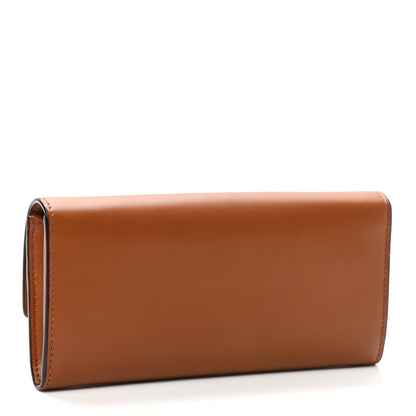 Fendi Vitello King Tamponato Logo Embossed Continental Wallet Cuoio 3 of 8