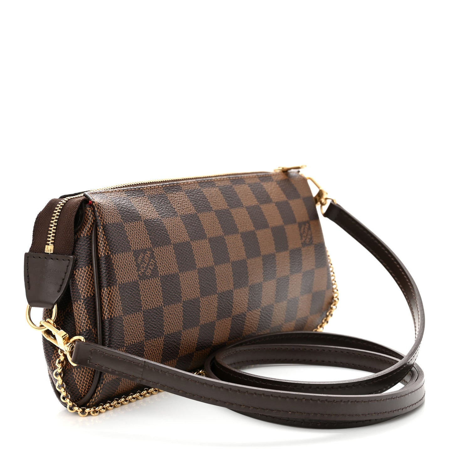 LOUIS VUITTON Damier Ebene Eva Clutch