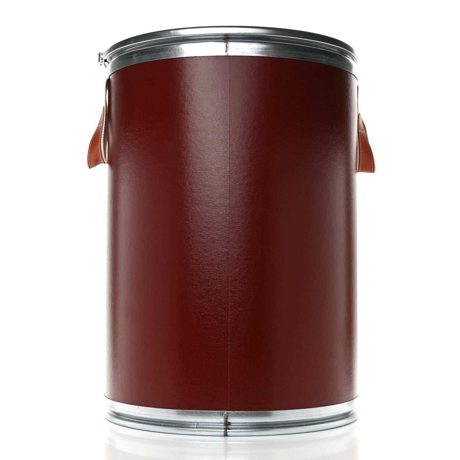 Hermes Kraft Paper Metal Canvas Saddle Box Rouge H 2 of 11