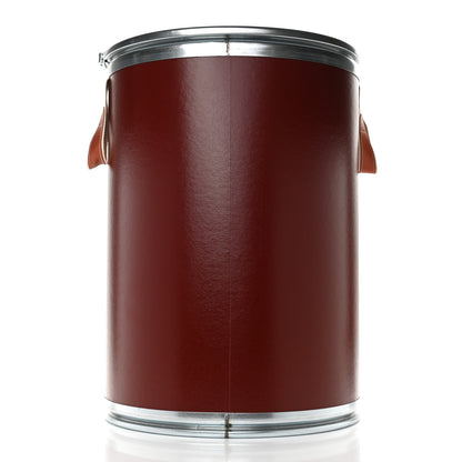 Hermes Kraft Paper Metal Canvas Saddle Box Rouge H 2 of 11