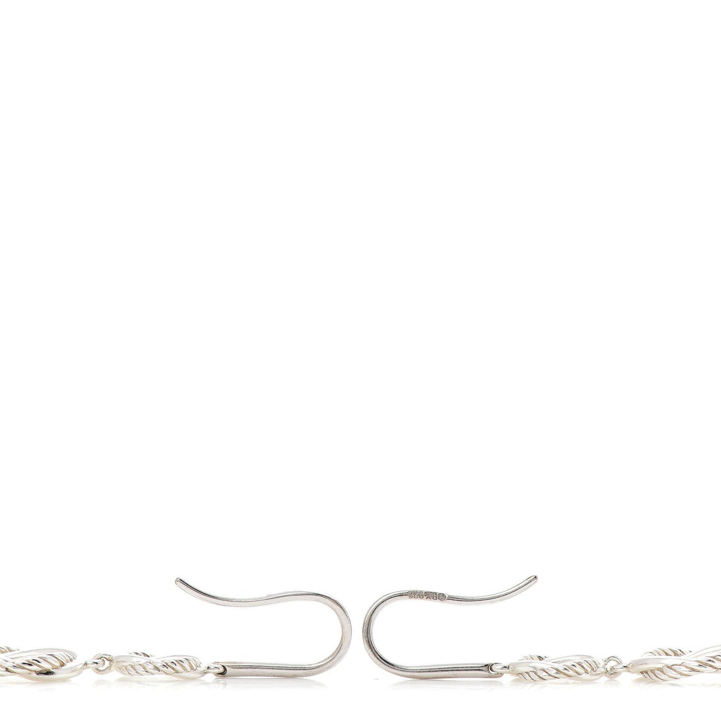 Sterling Silver Infinity Triple Drop Earrings