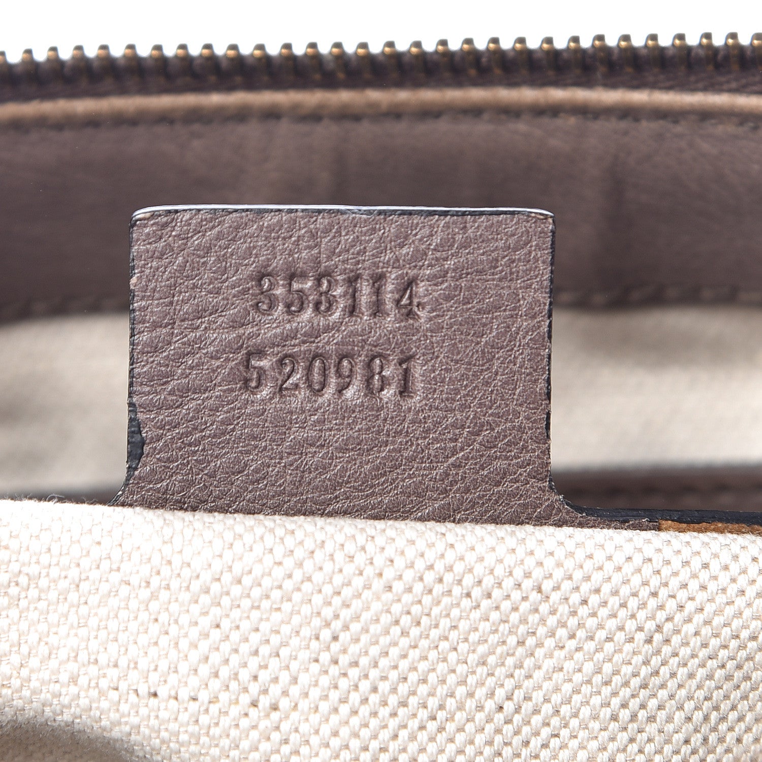 Gucci Monogram Web Rania Top Handle Bag Brown 8 of 13