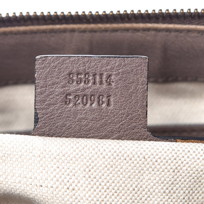 Gucci Monogram Web Rania Top Handle Bag Brown 8 of 13