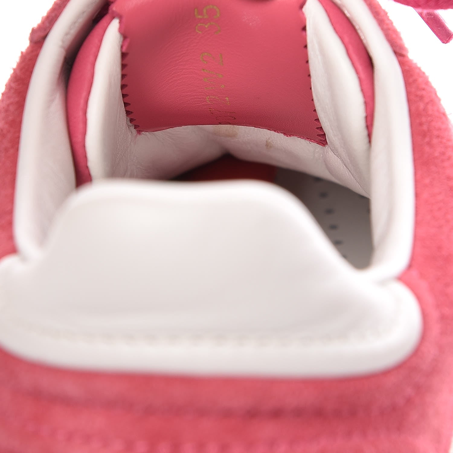 Valentino Garavani Suede Womens Flycrew Sneakers 35 Shadow Pink Optic White 10 of 13