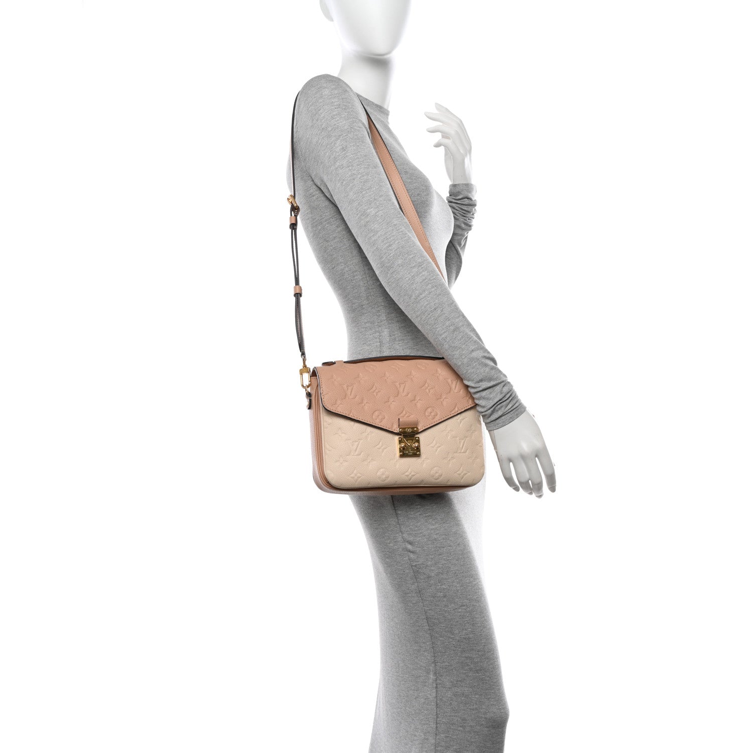 Louis Vuitton Empreinte Pochette Metis Beige Rose Creme 2 of 11