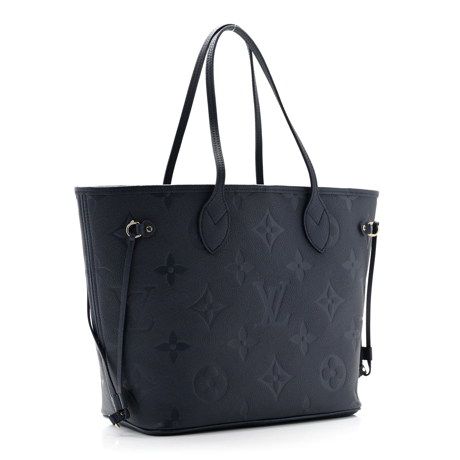 Louis Vuitton Empreinte Monogram Giant Neverfull MM Navy 4 of 11