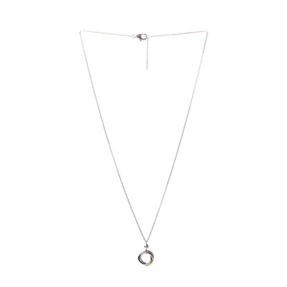 Cartier 18K Pink Yellow White Gold Diamond Trinity Pendant Necklace 3 of 5