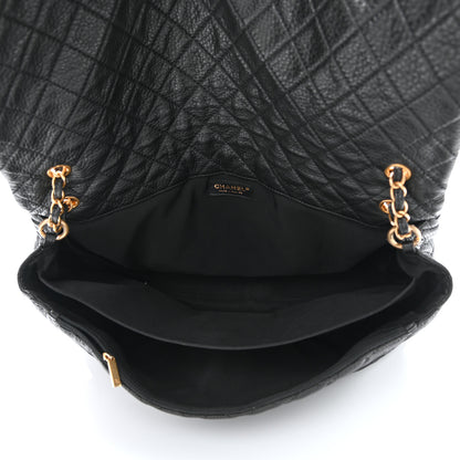 Chanel Calfskin Quilted XXL Travel Flap Bag Black 5 of 16