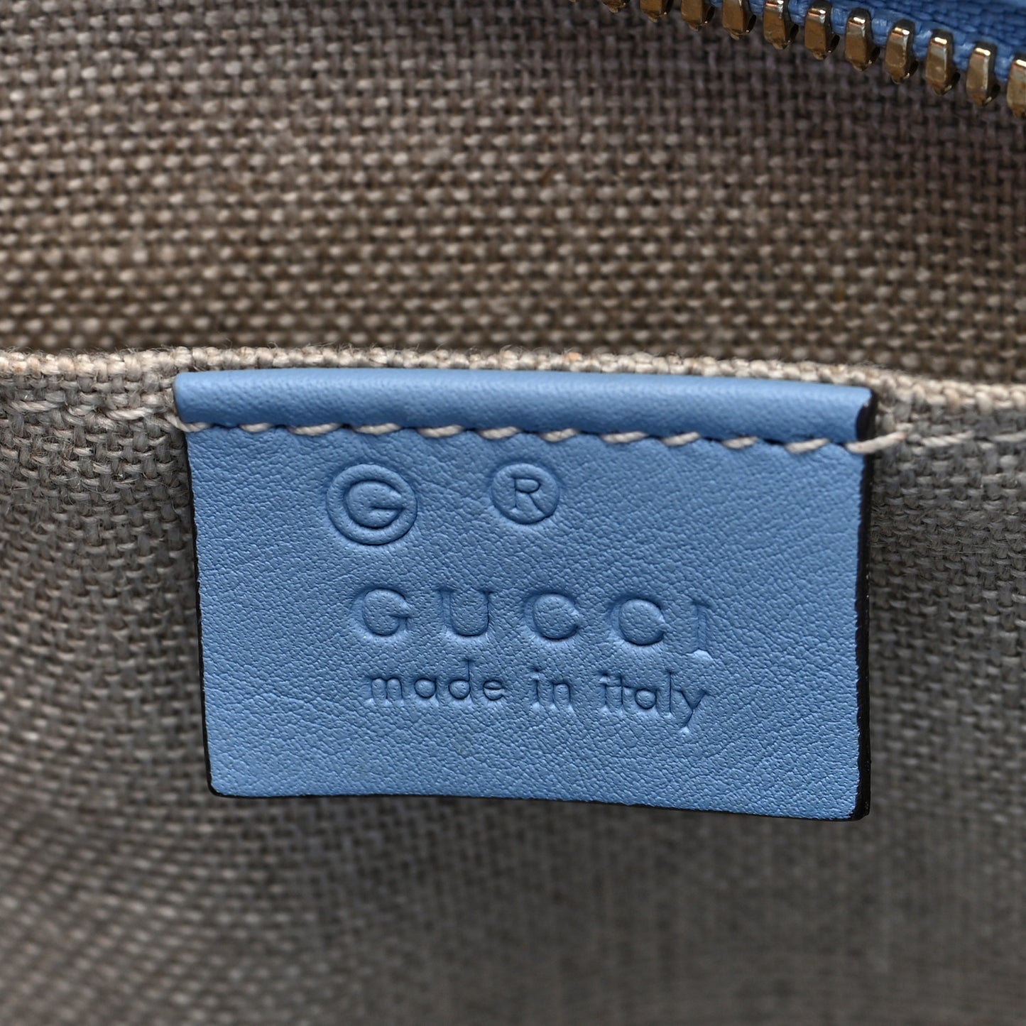 Microguccissima Mini Bree Messenger Bag  Mineral Blue