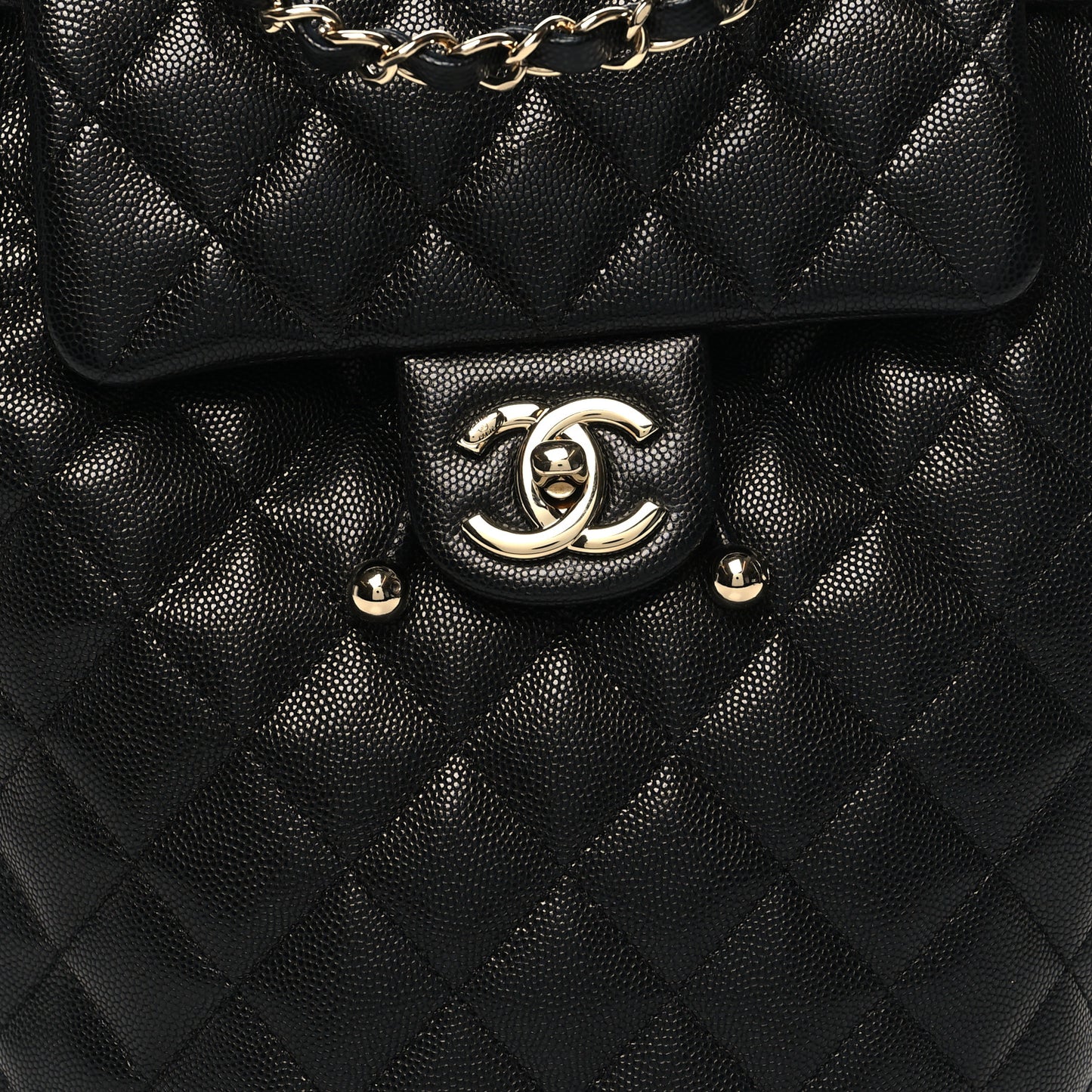 Caviar Quilted Urban Spirit Backpack Black