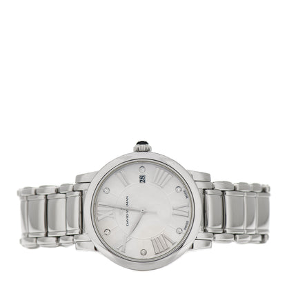 David Yurman Stainless Steel Diamond Mother of Pearl 38mm Classic Quartz Watch 2 of 4