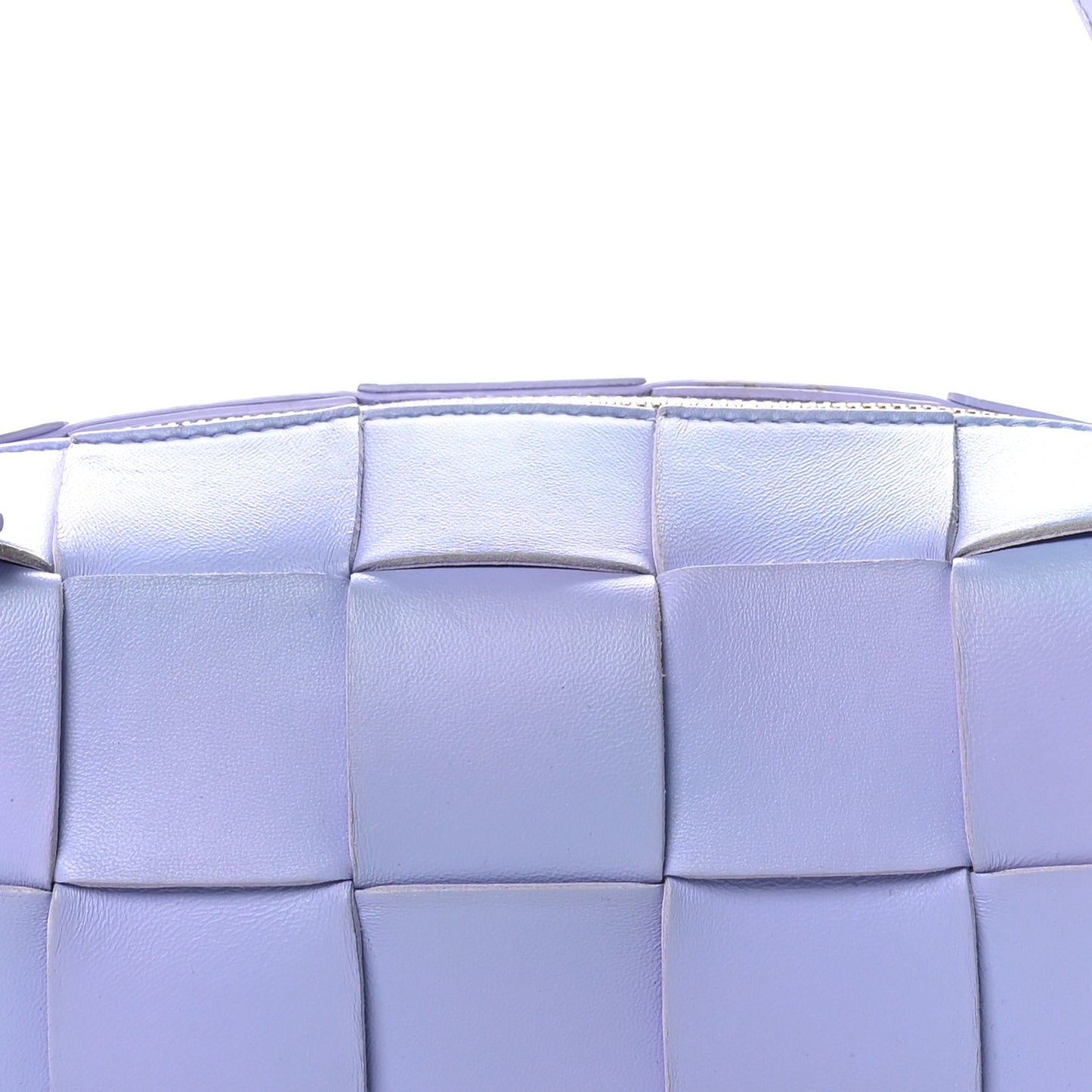 Lambskin Maxi Intrecciato Small Brick Cassette Bag Wisteria