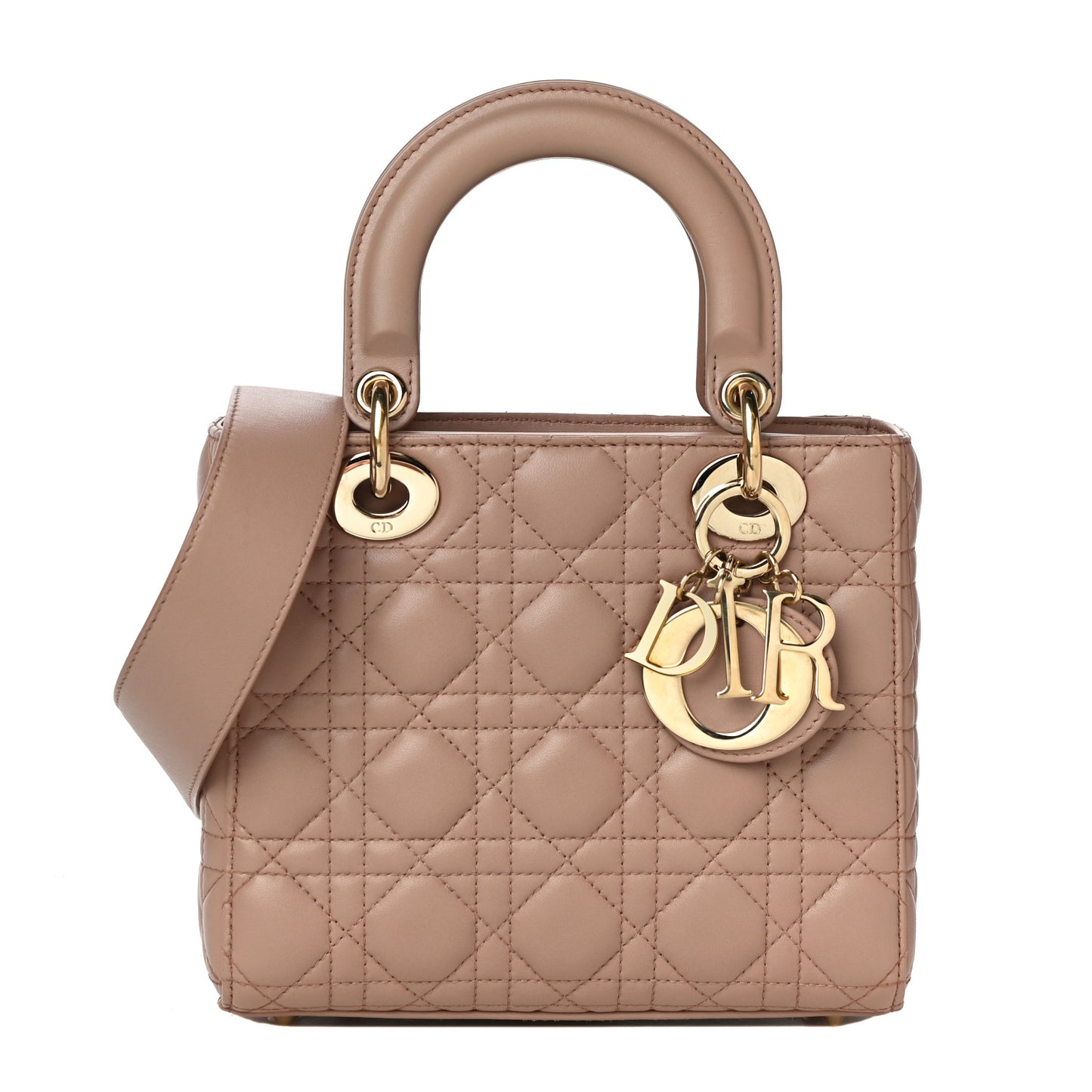 Lambskin Cannage Small Lady Dior Fard