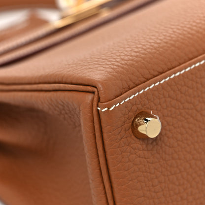 Hermes Togo Kelly Retourne 25 Gold 8 of 12