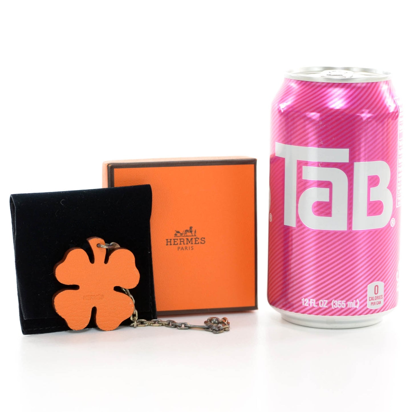 Chevre Lucky Clover Key Chain Vert Anis Orange