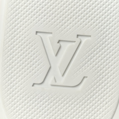 Louis Vuitton Monogram Denim Punchy Low Top Sneakers 37 Blue White 8 of 11