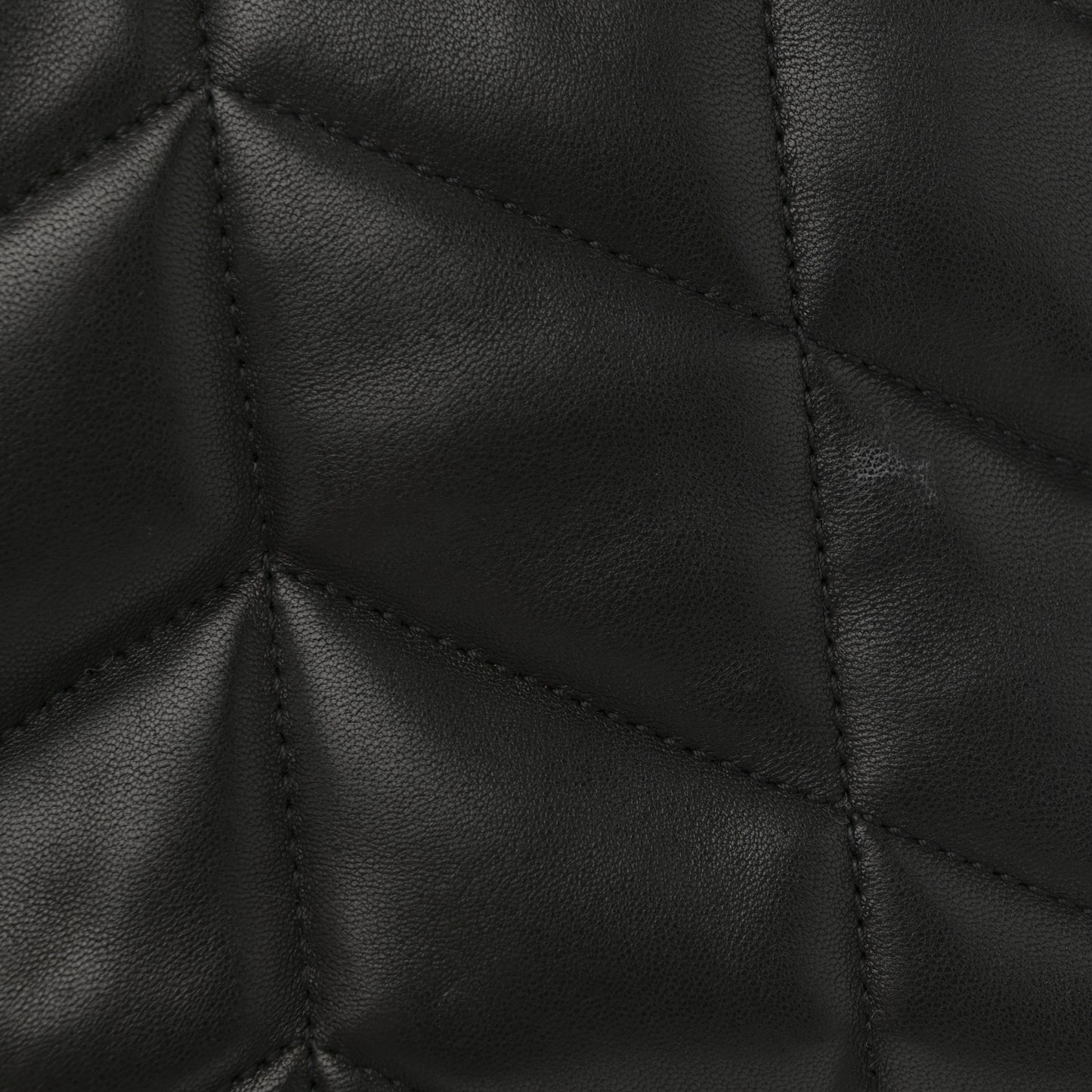 Lambskin Quilted Toy Loulou Puffer Monogram Chain Satchel Black