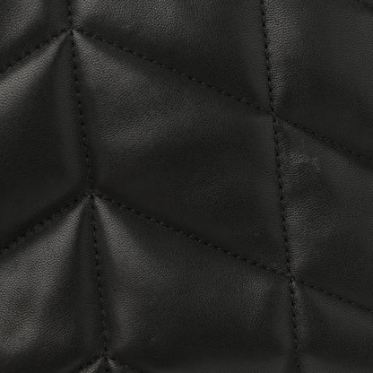 Saint Laurent Lambskin Quilted Toy Loulou Puffer Monogram Chain Satchel Black 11 of 12