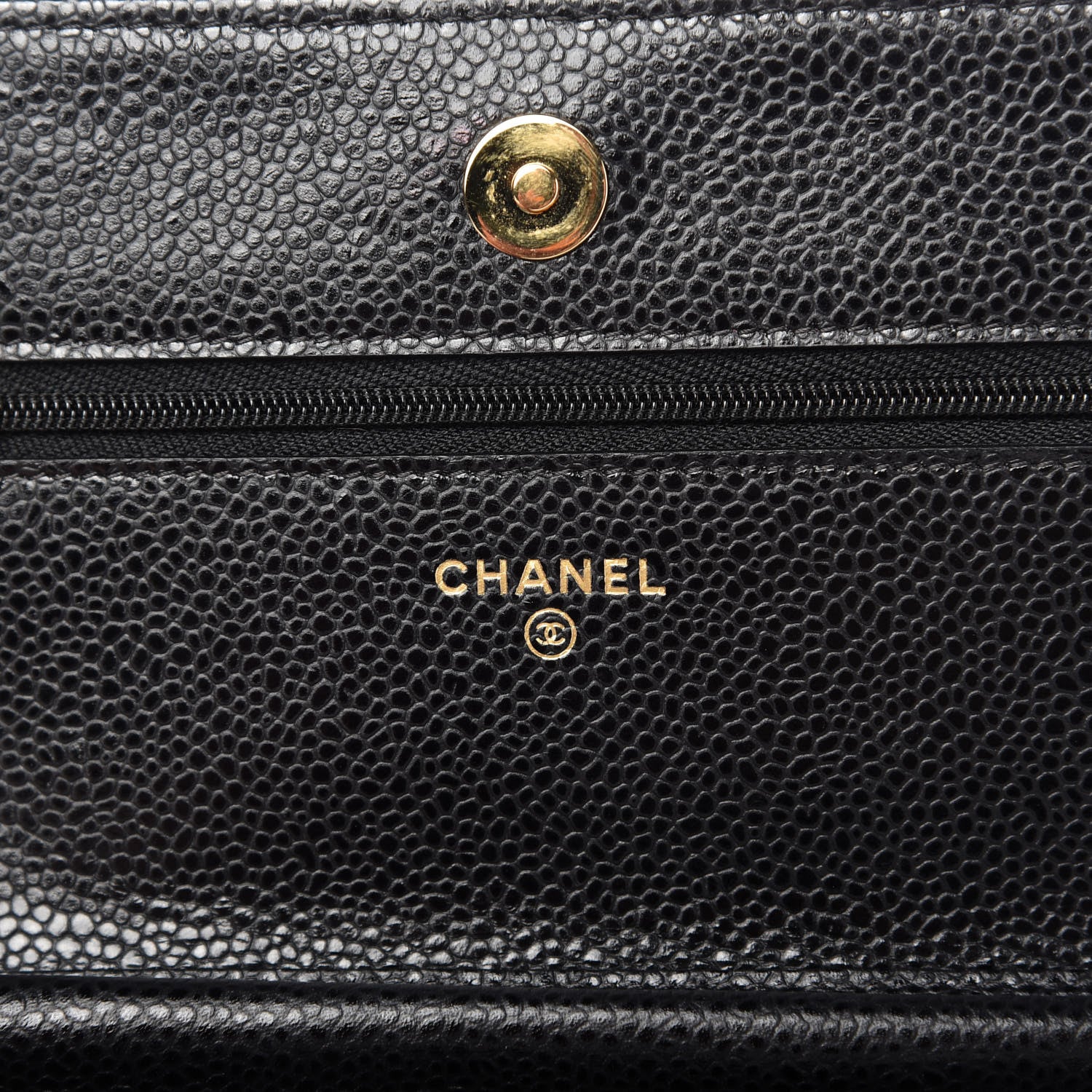 Chanel Caviar Quilted Wallet On Chain WOC Black 8 of 12