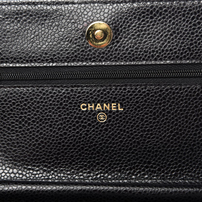 Chanel Caviar Quilted Wallet On Chain WOC Black 8 of 12