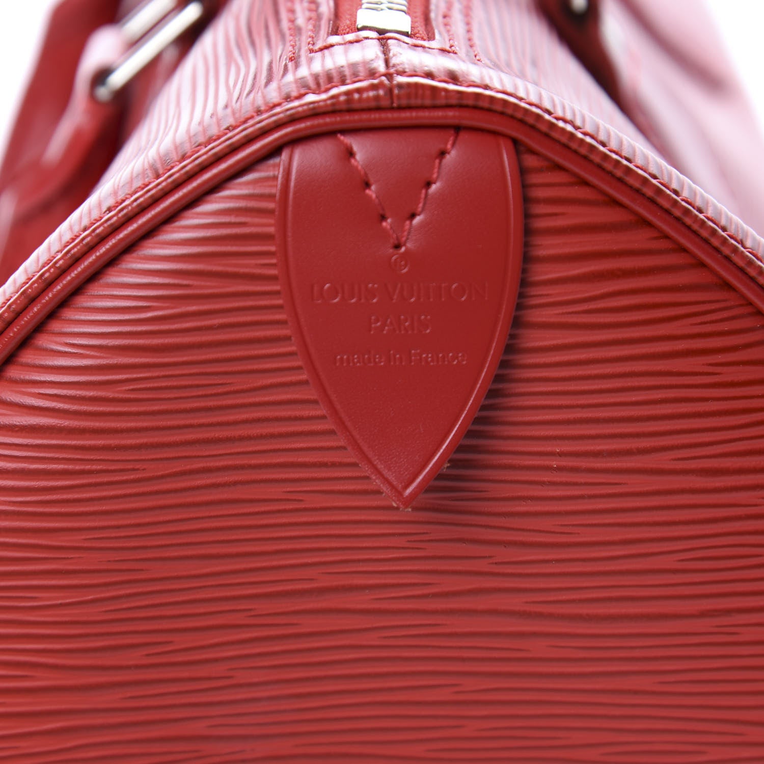 Louis Vuitton Epi Speedy 25 Castillan Red 9 of 9