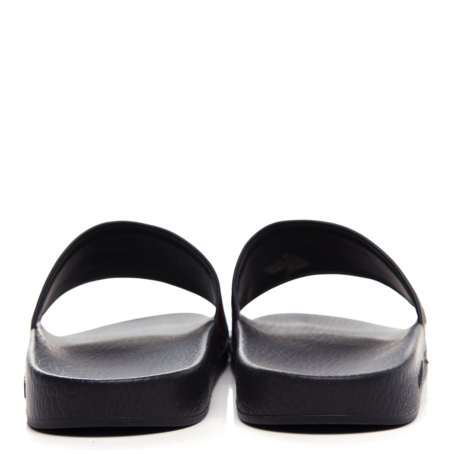 GG Supreme Monogram Psychedelic Slide Sandals 10 Black Multicolor