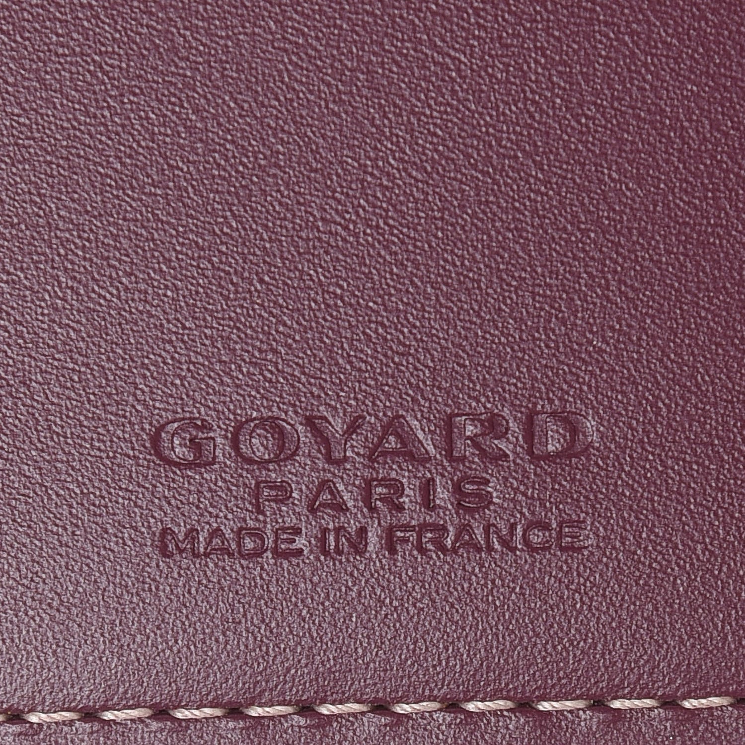 Goyard Goyardine Bi-Fold Victoire PM Wallet Burgundy 6 of 6