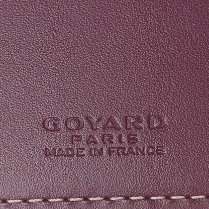 Goyard Goyardine Bi-Fold Victoire PM Wallet Burgundy 6 of 6