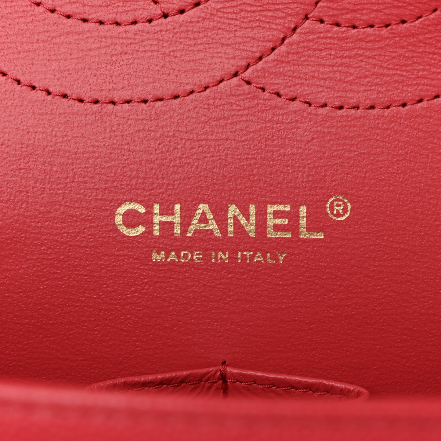 Caviar Quilted Jumbo Double Flap Red