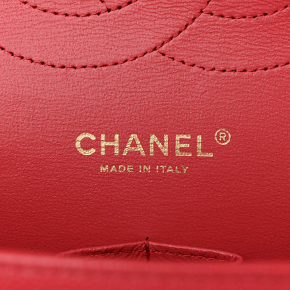 Chanel Caviar Quilted Jumbo Double Flap Red 6 of 11