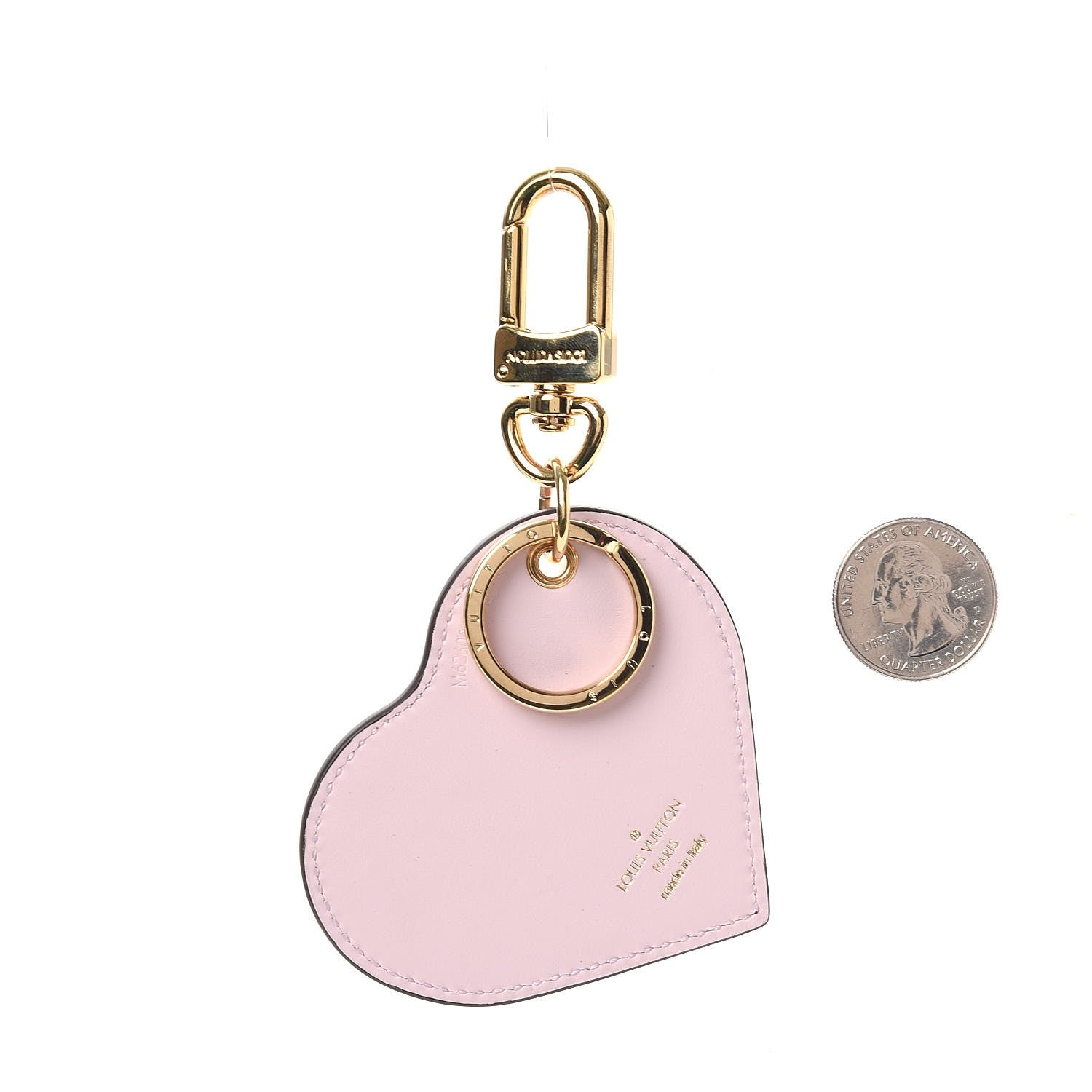 Louis Vuitton Vernis Degrade Heart Bag Charm Pink 2 of 7