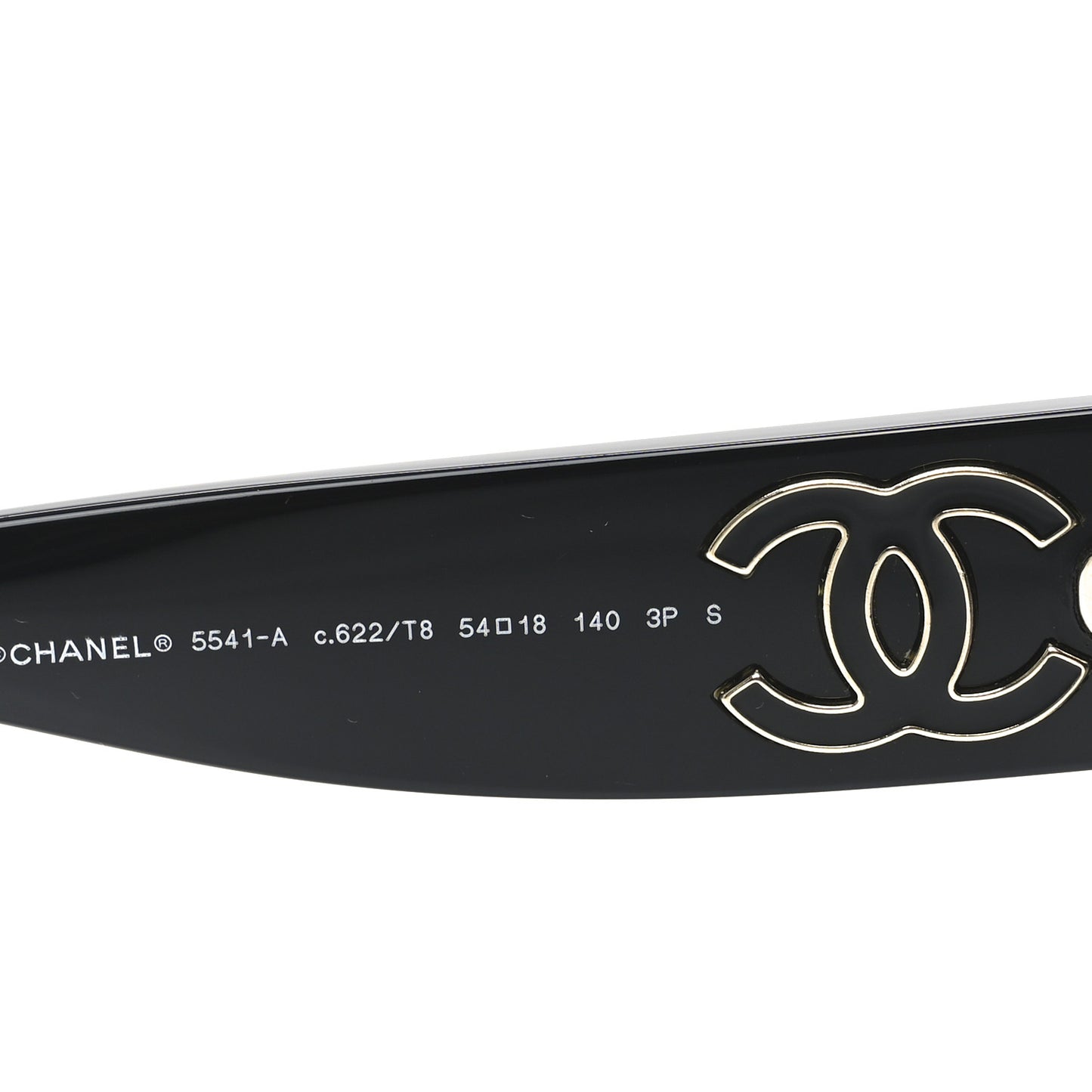 Acetate CC Square Sunglasses 5541 Black