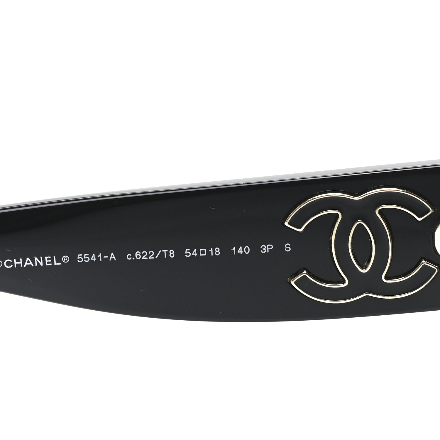 Chanel Acetate CC Square Sunglasses 5541 Black 5 of 7